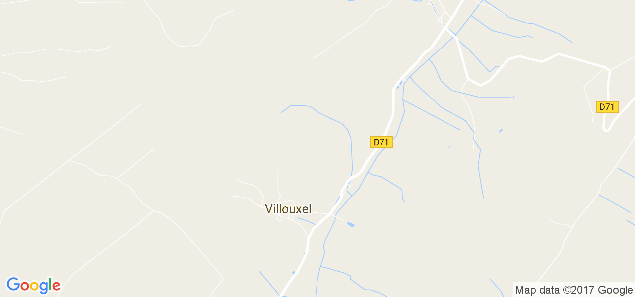 map de la ville de Villouxel