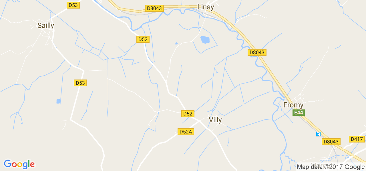 map de la ville de Villy