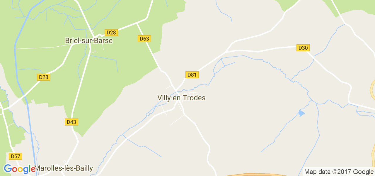 map de la ville de Villy-en-Trodes