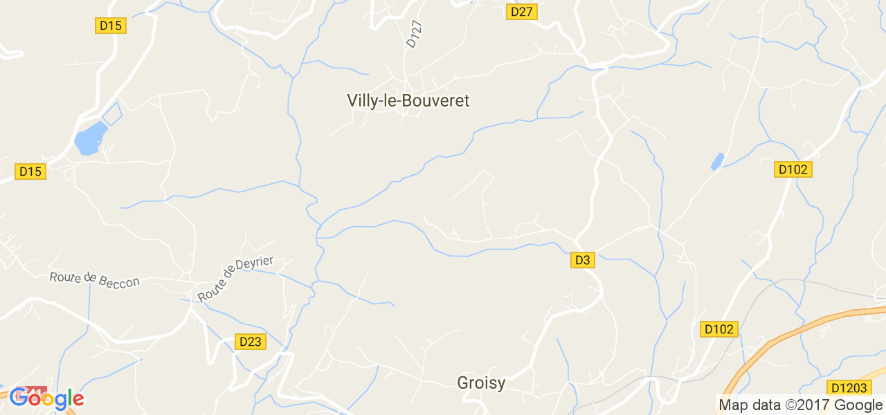 map de la ville de Villy-le-Bouveret