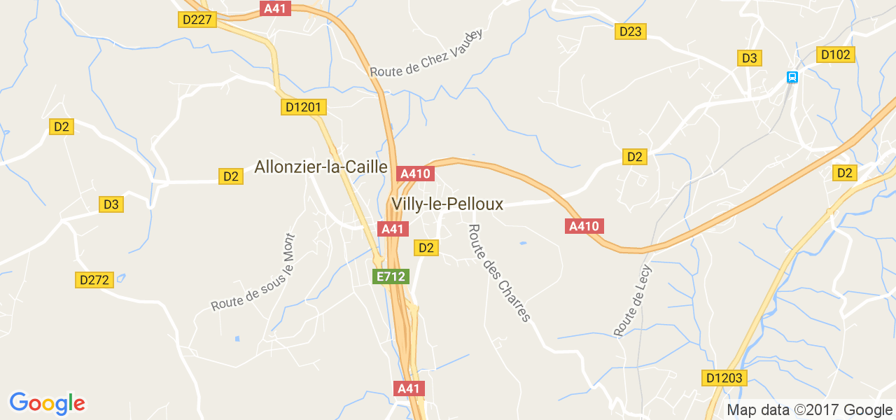 map de la ville de Villy-le-Pelloux