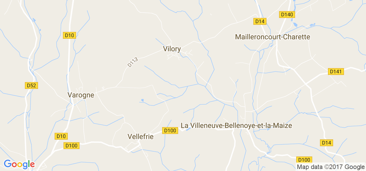 map de la ville de Vilory