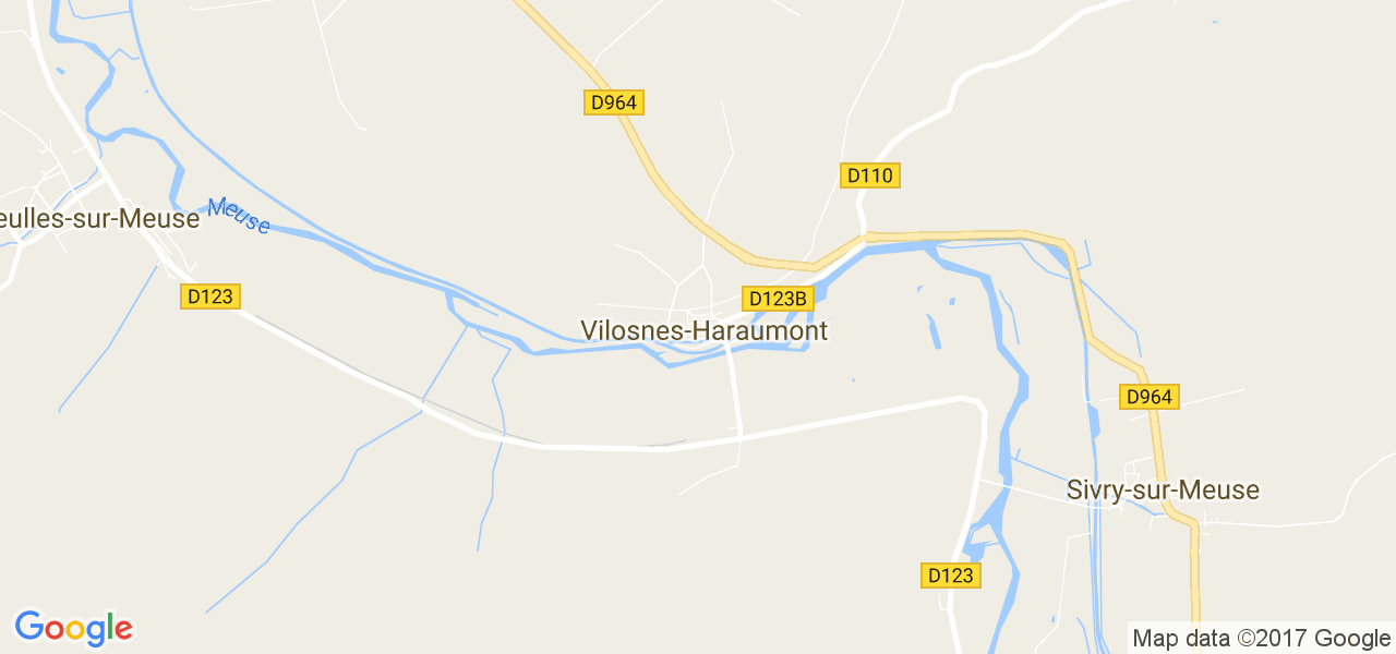 map de la ville de Vilosnes-Haraumont