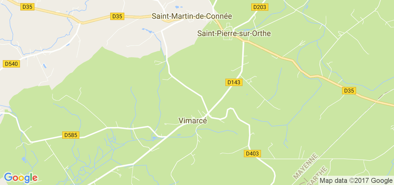 map de la ville de Vimarcé