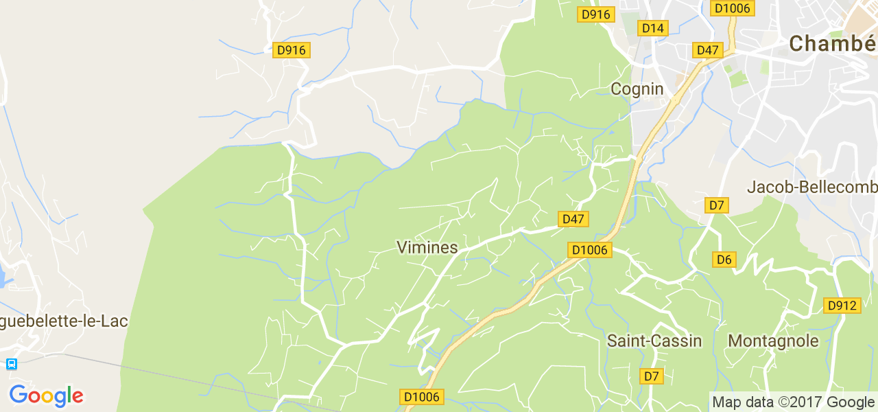 map de la ville de Vimines