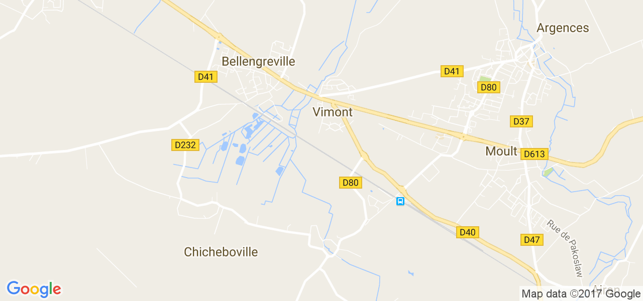 map de la ville de Vimont