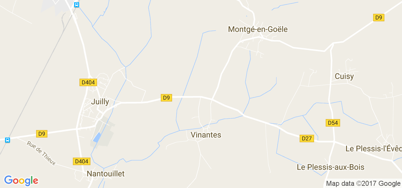 map de la ville de Vinantes