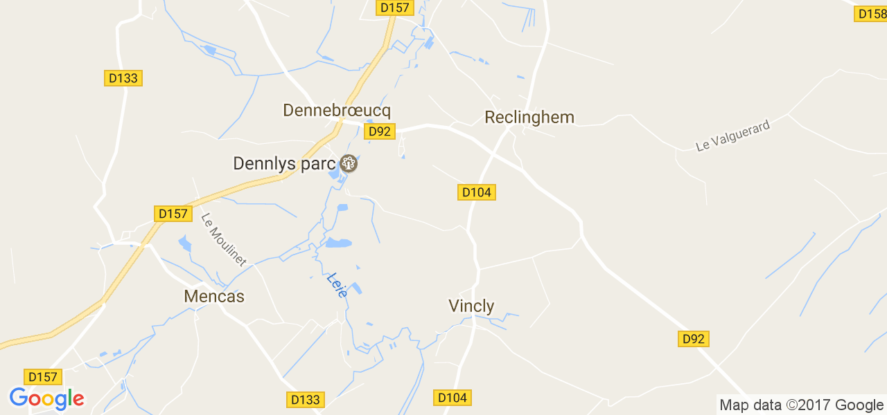 map de la ville de Vincly