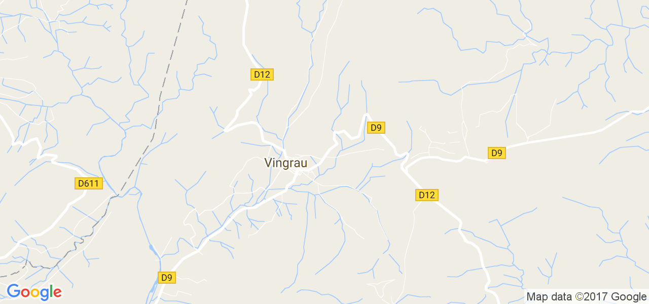 map de la ville de Vingrau