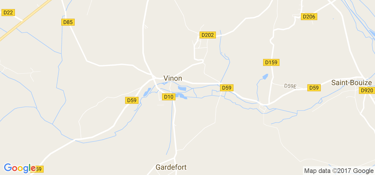 map de la ville de Vinon