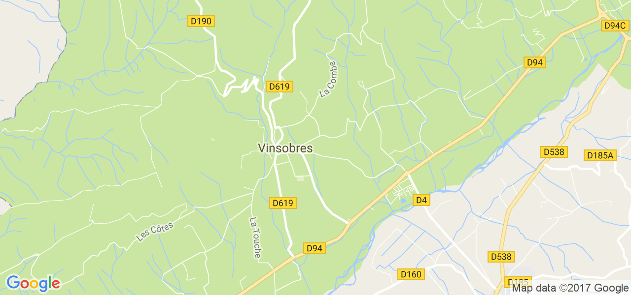 map de la ville de Vinsobres