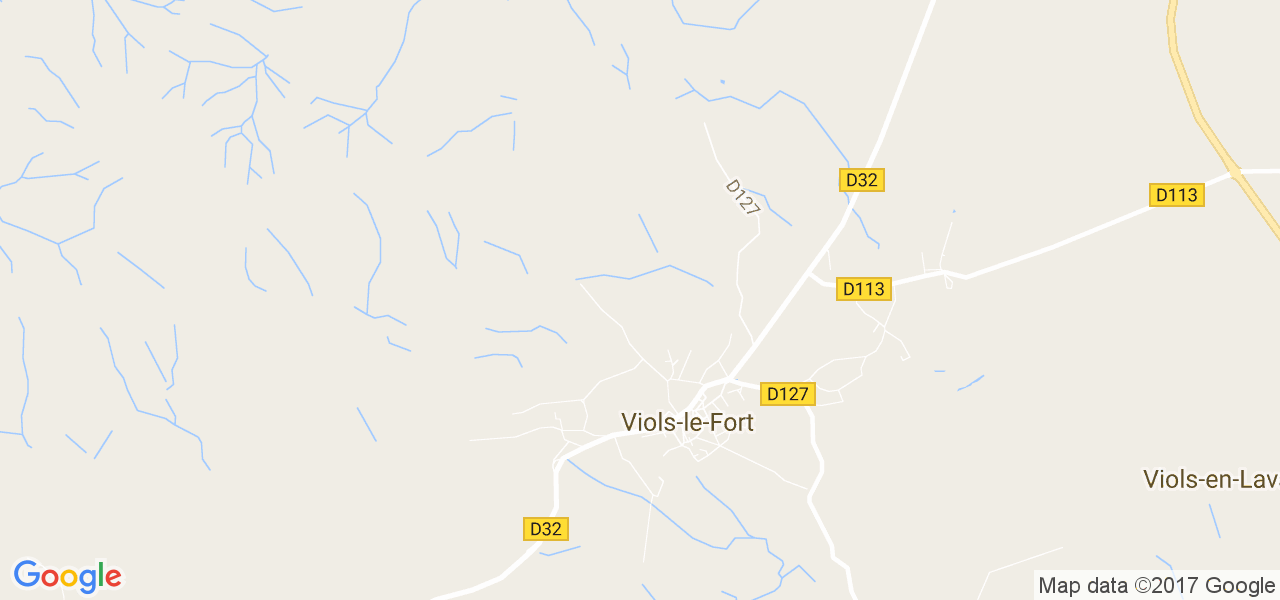 map de la ville de Viols-le-Fort