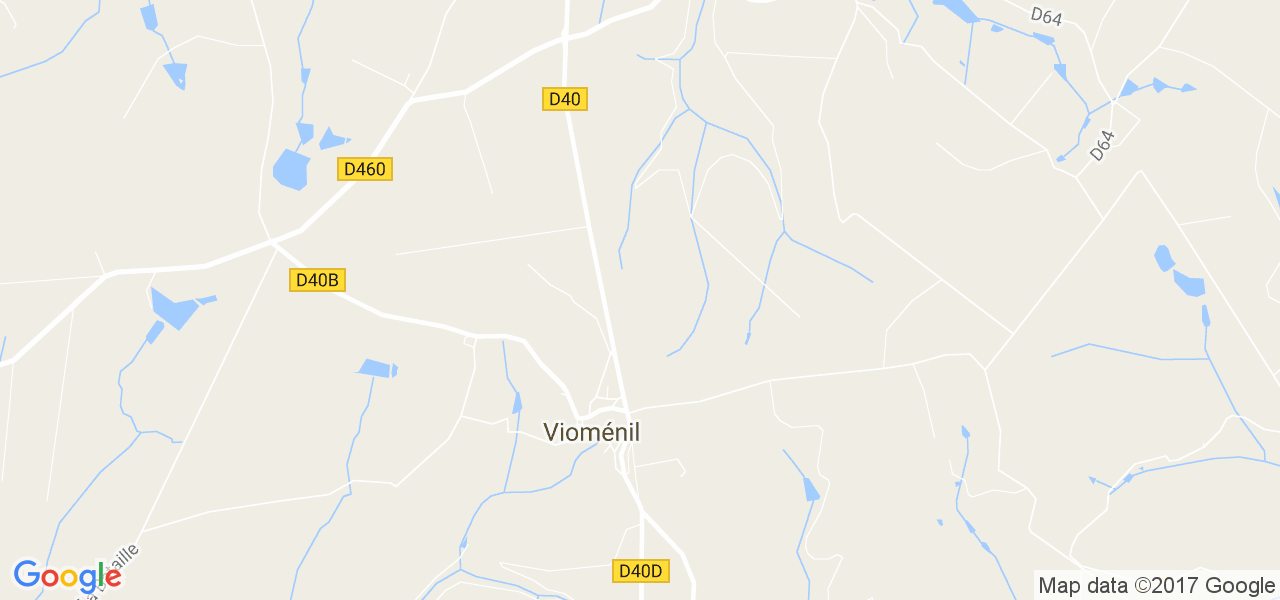 map de la ville de Vioménil