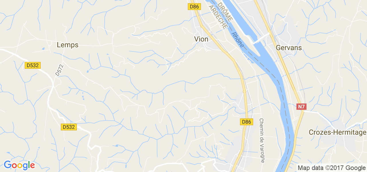 map de la ville de Vion