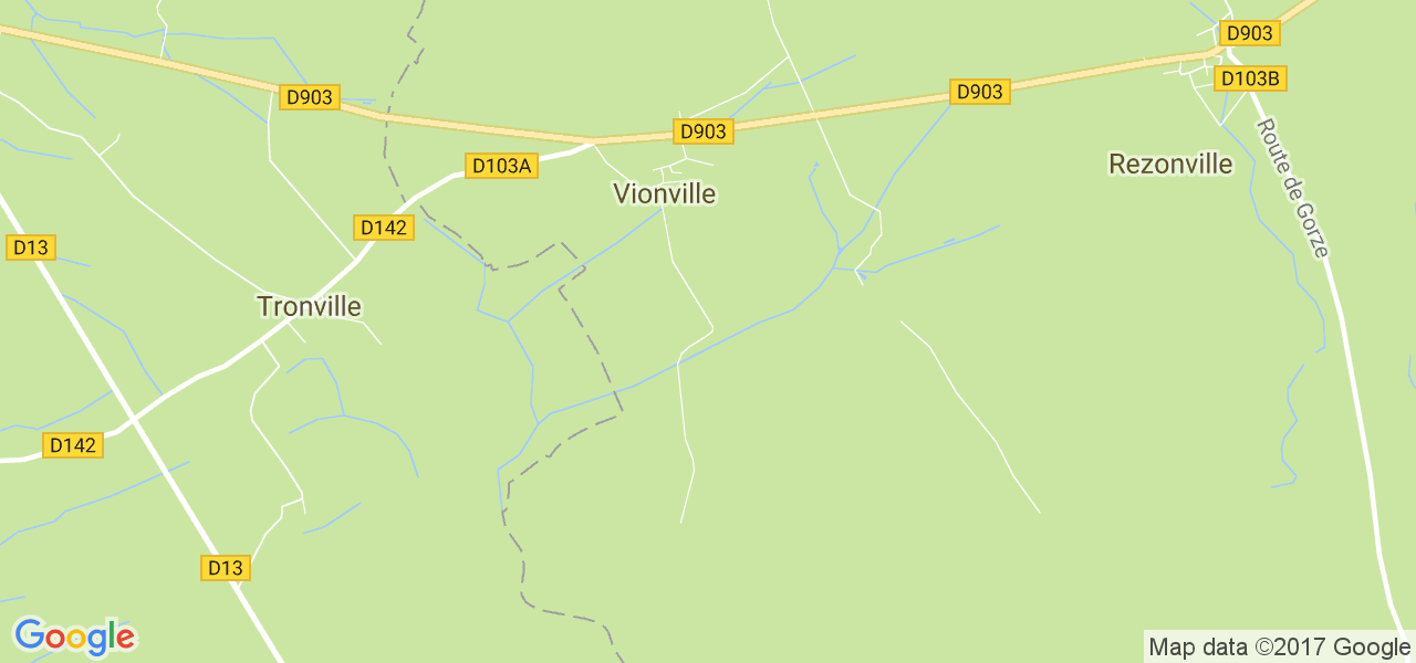 map de la ville de Vionville