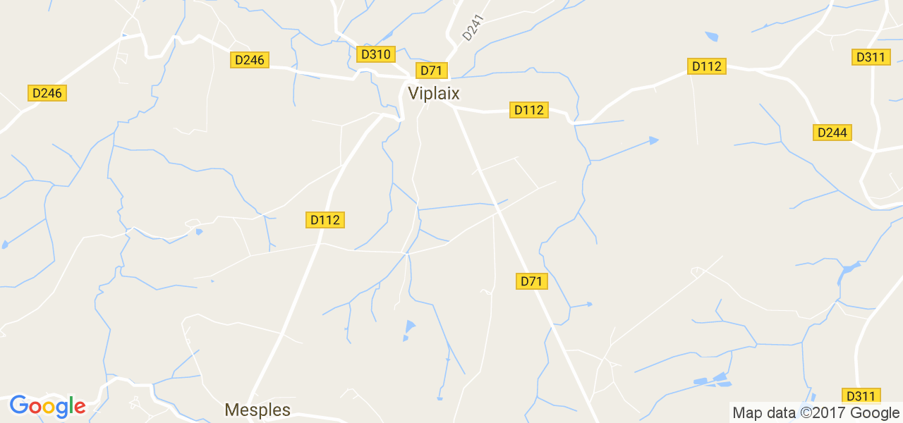 map de la ville de Viplaix