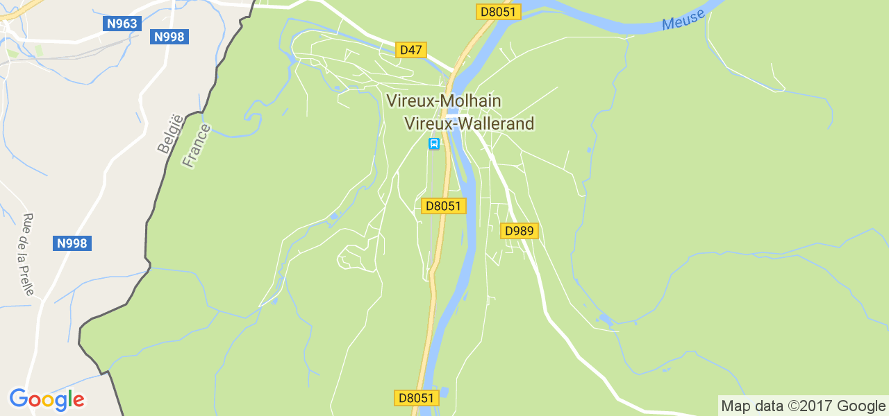 map de la ville de Vireux-Molhain