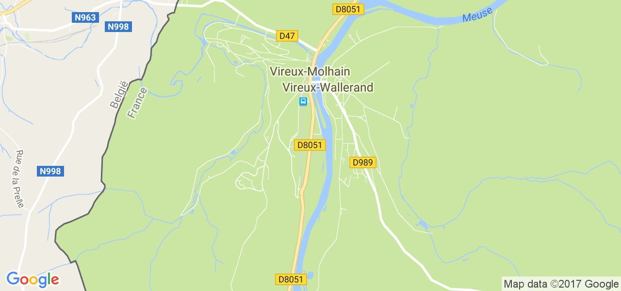 map de la ville de Vireux-Wallerand