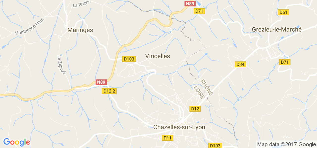 map de la ville de Viricelles