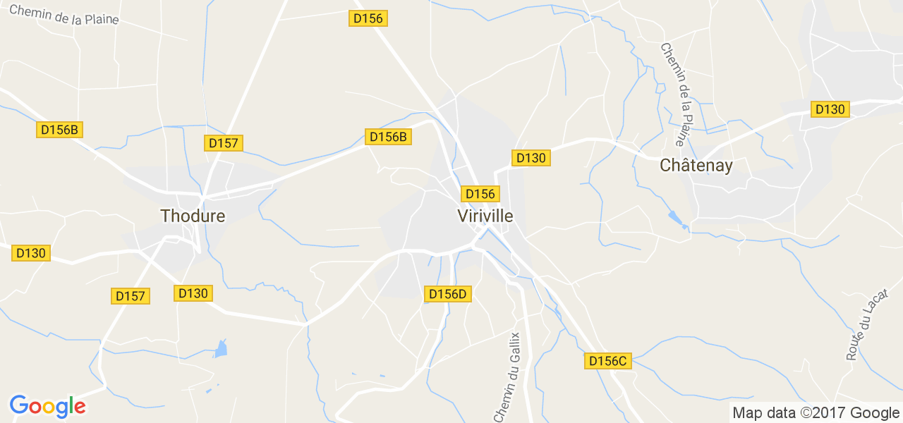 map de la ville de Viriville