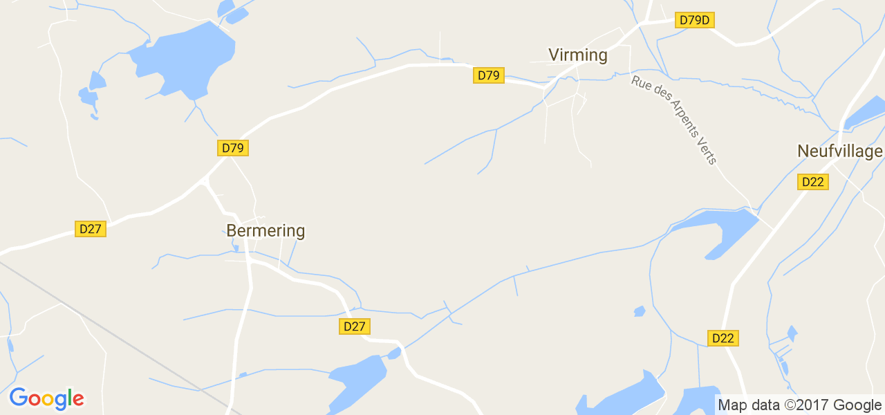 map de la ville de Virming