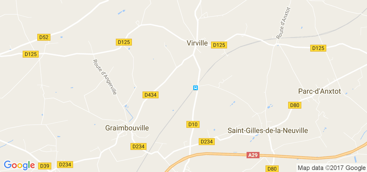 map de la ville de Virville