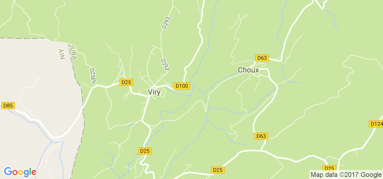 map de la ville de Viry