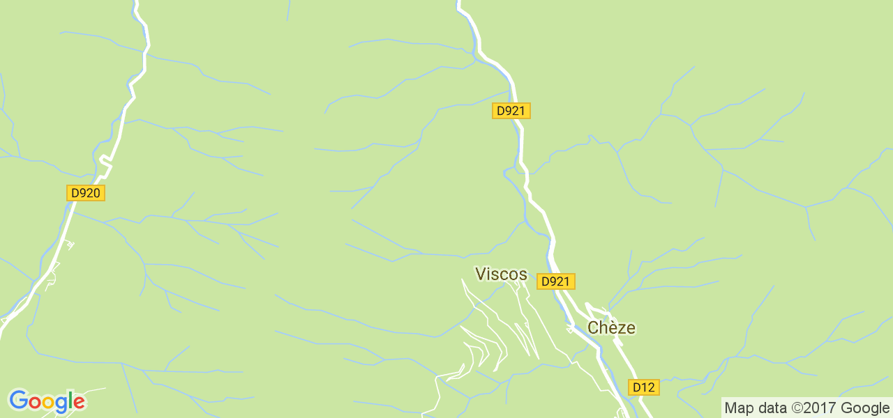 map de la ville de Viscos