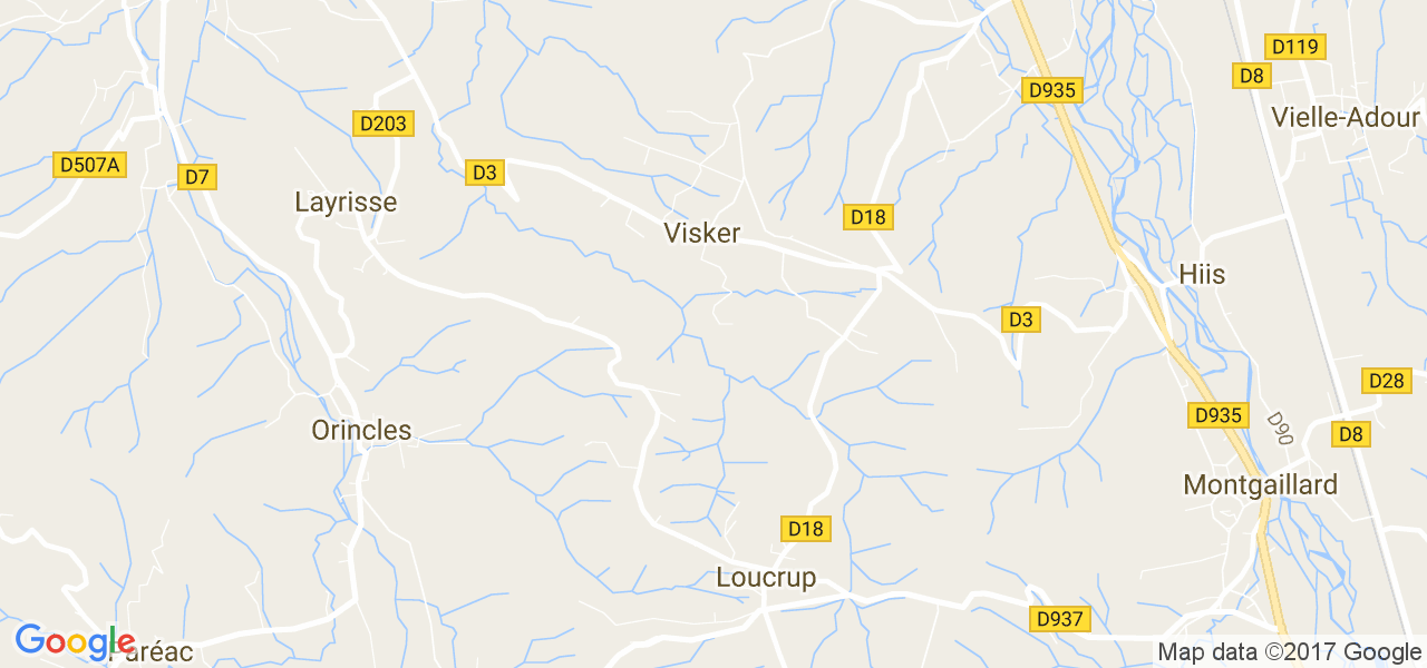 map de la ville de Visker