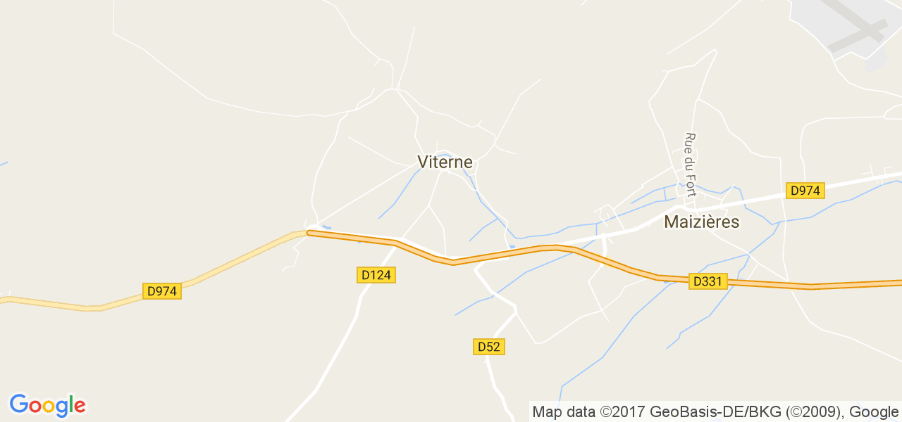 map de la ville de Viterne