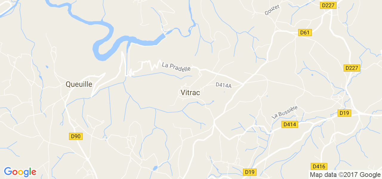 map de la ville de Vitrac