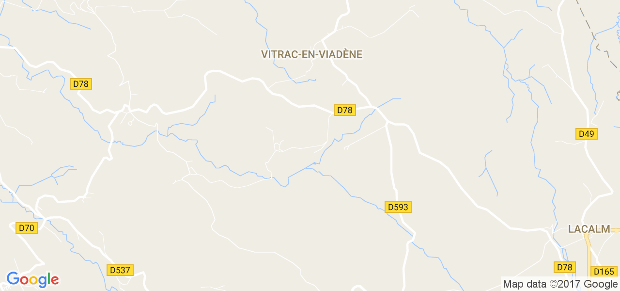 map de la ville de Vitrac-en-Viadène