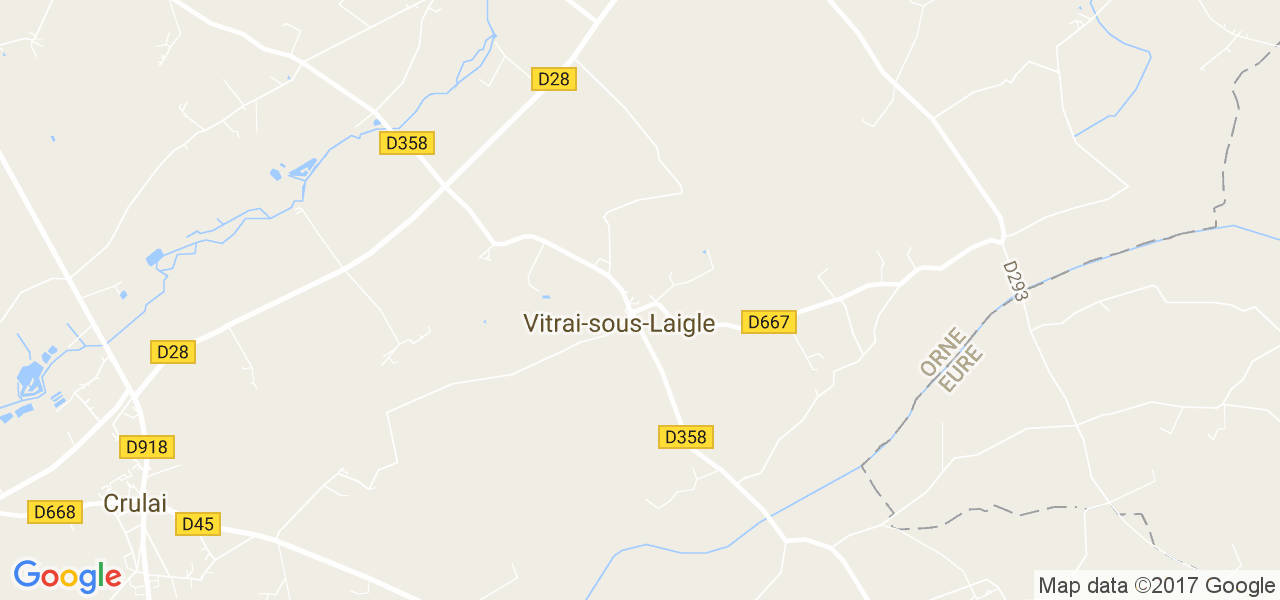 map de la ville de Vitrai-sous-Laigle