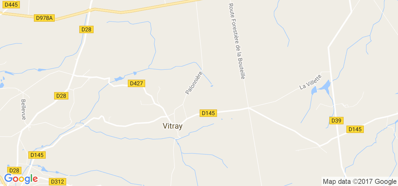 map de la ville de Vitray