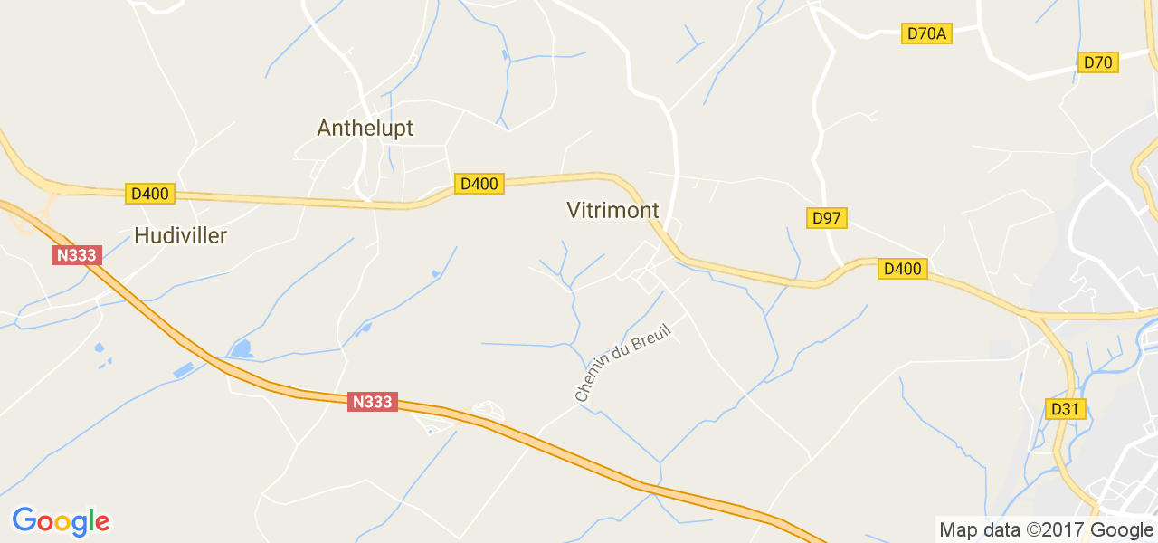 map de la ville de Vitrimont