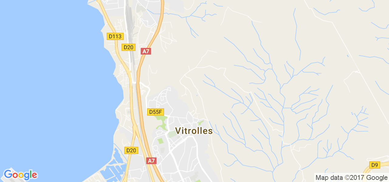 map de la ville de Vitrolles