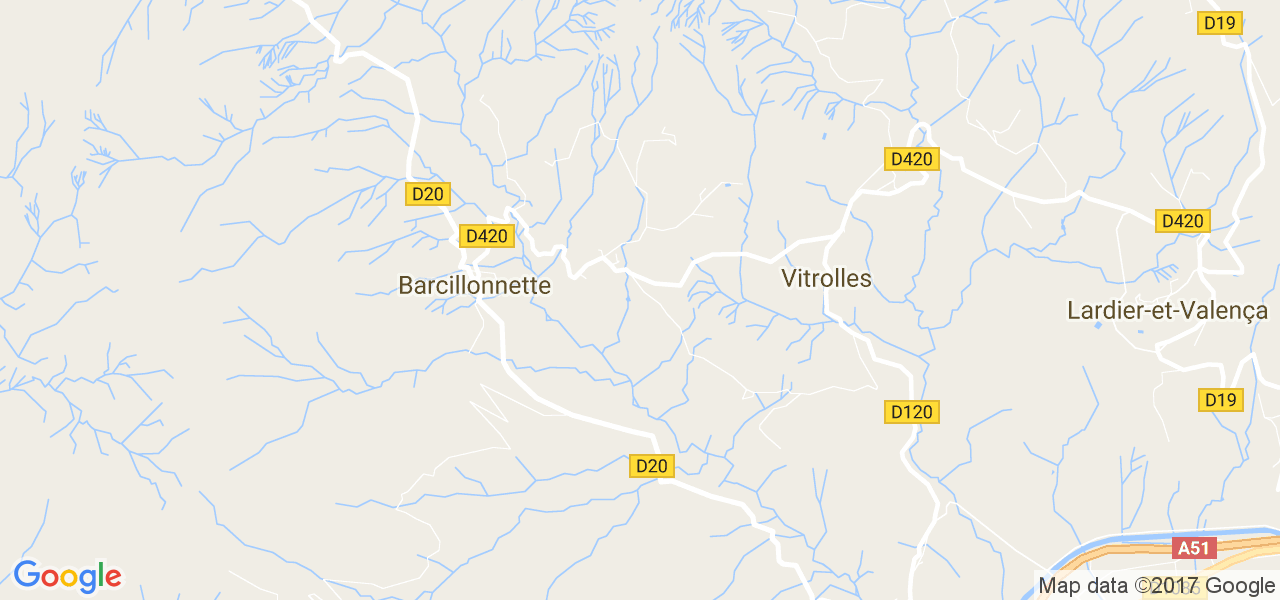 map de la ville de Vitrolles