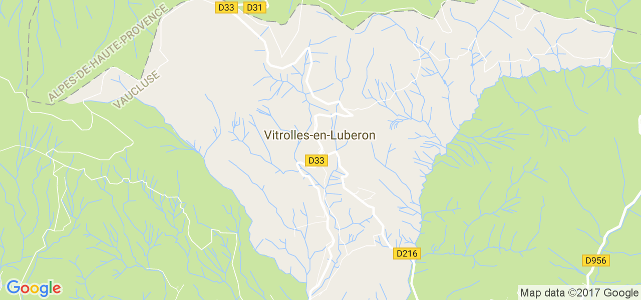 map de la ville de Vitrolles-en-Lubéron