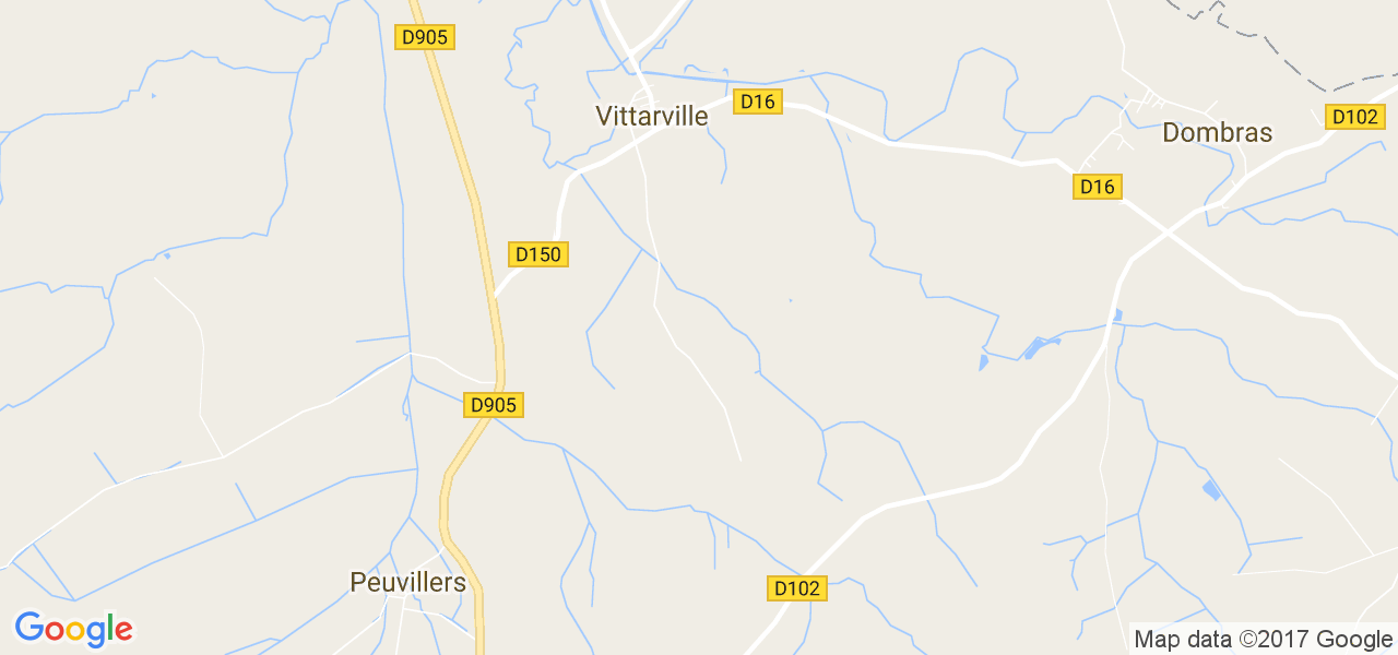 map de la ville de Vittarville