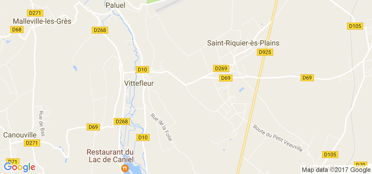 map de la ville de Vittefleur