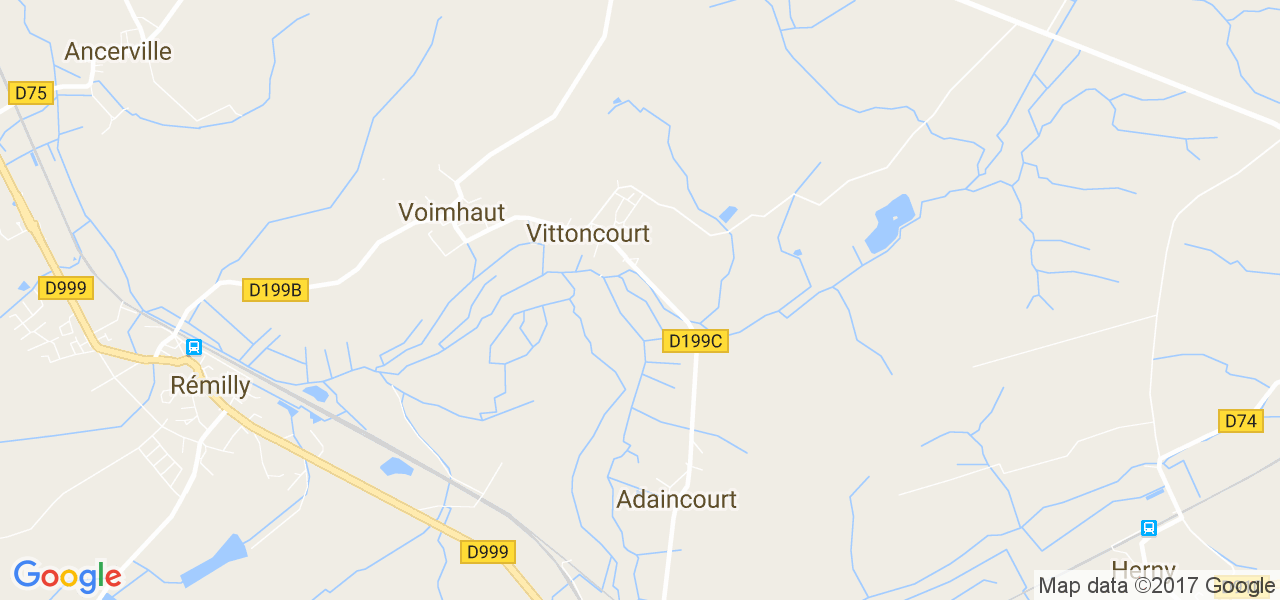 map de la ville de Vittoncourt