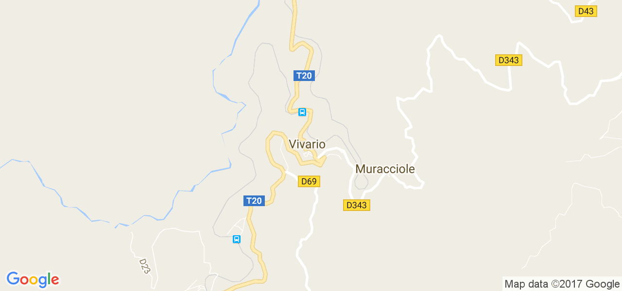 map de la ville de Vivario