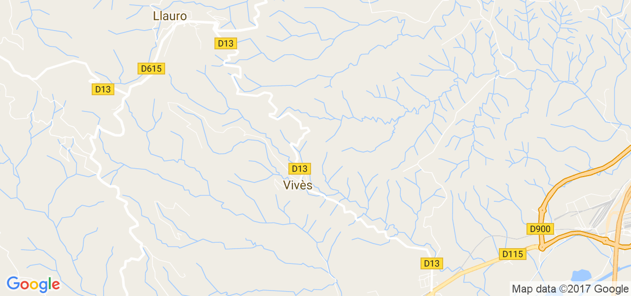 map de la ville de Vivès