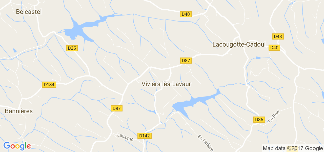 map de la ville de Viviers-lès-Lavaur