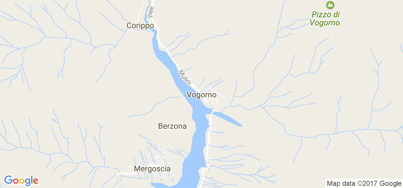 map de la ville de Vogorno