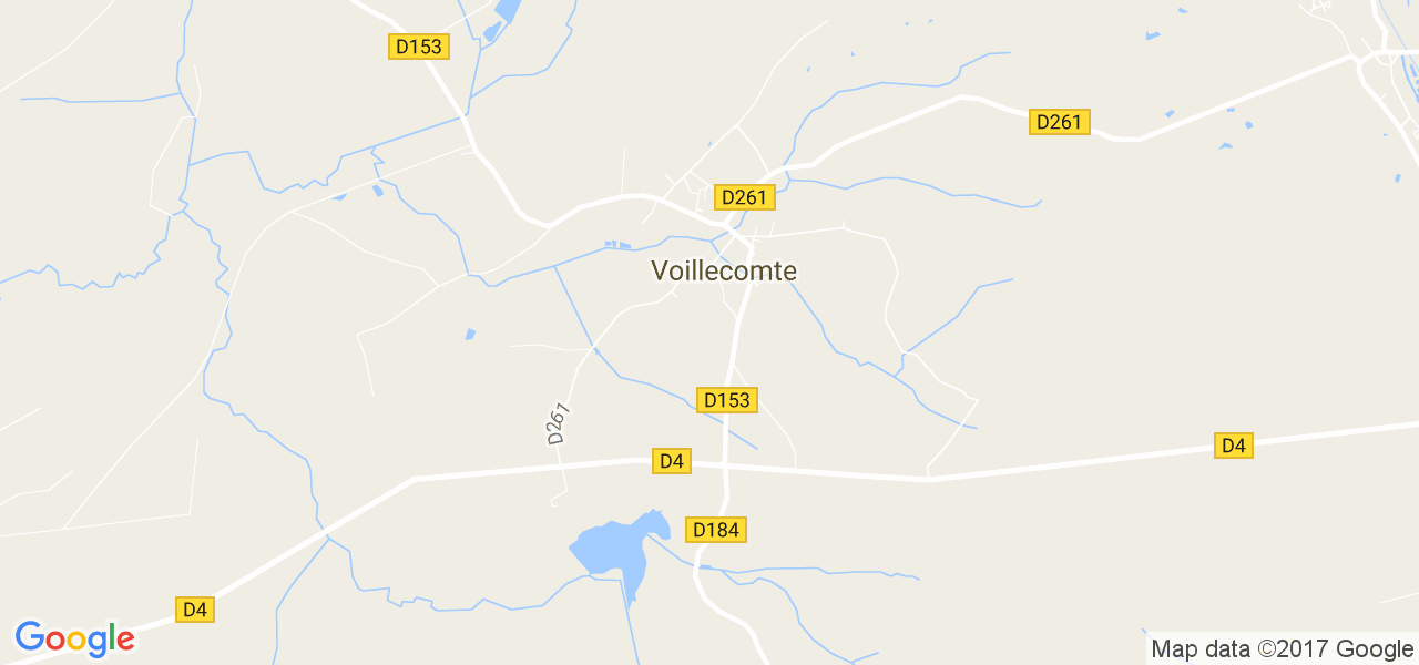 map de la ville de Voillecomte