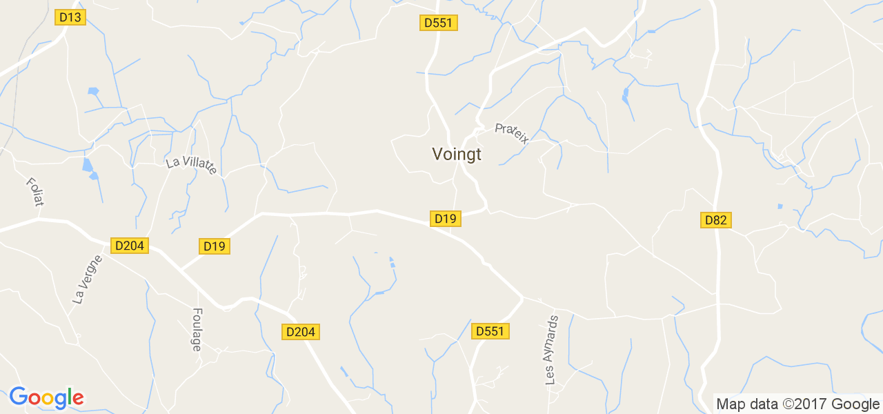 map de la ville de Voingt