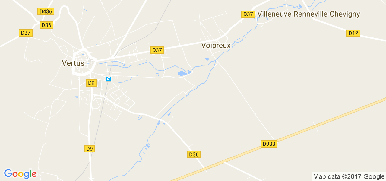 map de la ville de Voipreux