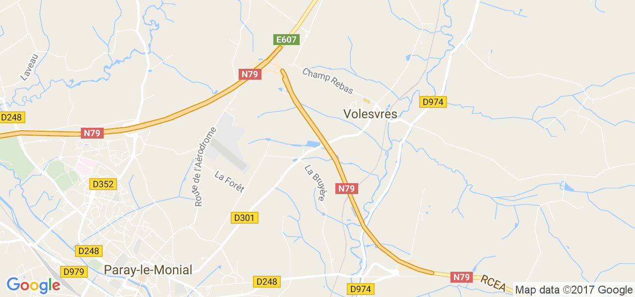 map de la ville de Volesvres