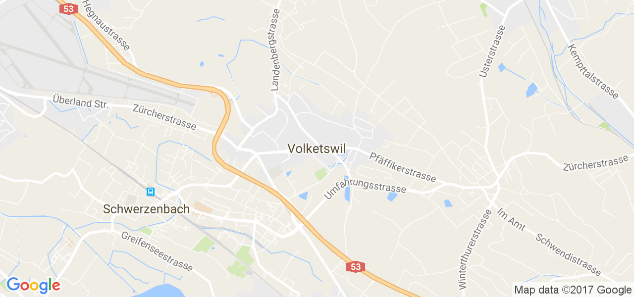 map de la ville de Volketswil